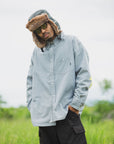 THUNDER FRANKEN EMBROIDERY LONG SLEEVED BUTTON-DOWN SHIRT
