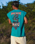 MAYO DRAGON EMBROIDERY SLEEVELESS TEE