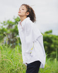 THUNDER FRANKEN EMBROIDERY LONG SLEEVED BUTTON-DOWN SHIRT