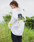 THUNDER FRANKEN EMBROIDERY LONG SLEEVED BUTTON-DOWN SHIRT