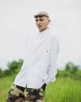 THUNDER FRANKEN EMBROIDERY LONG SLEEVED BUTTON-DOWN SHIRT