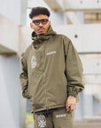 FIRE IRON CROSS EMBROIDERY NYLON JKT