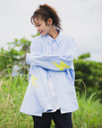 THUNDER FRANKEN EMBROIDERY LONG SLEEVED BUTTON-DOWN SHIRT