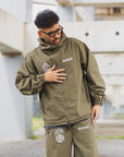 FIRE IRON CROSS EMBROIDERY NYLON JKT