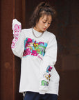 A SKELETON IN THE CLOSET EMBROIDERY LONG SLEEVE TEE