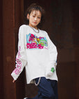A SKELETON IN THE CLOSET EMBROIDERY LONG SLEEVE TEE