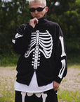 BONE EMBROIDERY FLEECE JKT