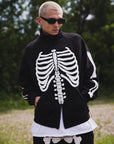 BONE EMBROIDERY FLEECE JKT
