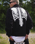BONE EMBROIDERY FLEECE JKT