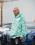 PAISLEY PATTERN PRINT HOODIE