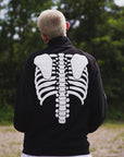 BONE EMBROIDERY FLEECE JKT