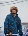 PAISLEY PATTERN PRINT HOODIE