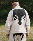 BONE EMBROIDERY FLEECE JKT