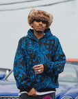 PAISLEY PATTERN PRINT HOODIE