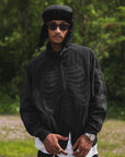 BONE EMBROIDERY FLEECE JKT