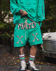MAYO BONES Embroidery Nylon Shorts