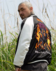 MAYO FIRE Embroidery Reversible Souvenir Jacket