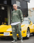 MAYO BANDANA SKULL EMBROIDERY SWEAT PANTS