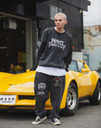 MAYO BANDANA SKULL EMBROIDERY SWEAT PANTS
