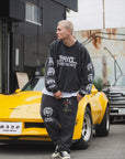 MAYO BANDANA SKULL EMBROIDERY SWEAT PANTS