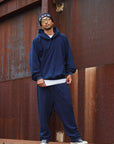 FADE PLAIN EMBROIDERY SWEAT PANTS