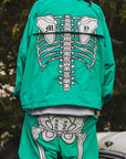 MAYO BONES Embroidery Nylon Anorak