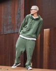 FADE PLAIN EMBROIDERY SWEAT PANTS