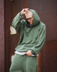 FADE PLAIN EMBROIDERY HOODIE