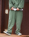 FADE PLAIN EMBROIDERY SWEAT PANTS