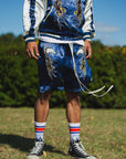 EAGLE THUNDER EMBROIDERY SOUVENIR SHORTS