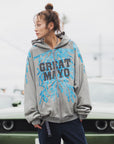 GREAT MAYO THUNDER EMBROIDERY ZIP UP HOODIE