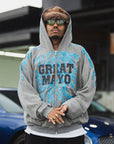 GREAT MAYO THUNDER EMBROIDERY ZIP UP HOODIE