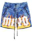 MAYO Fire Eagle Camo Embroidery Shorts