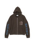 FORGET ME NOT EMBROIDERY ZIPUP HOODIE