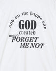 GOD CREATED PRINT LONG SLEEVE TEE - WHITE