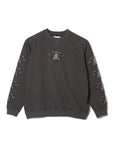 JESUS SKULL Embroidery Crew neck - GRAY