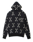 MAYO CROSS BONES Embroidery Hoodie - BLACK