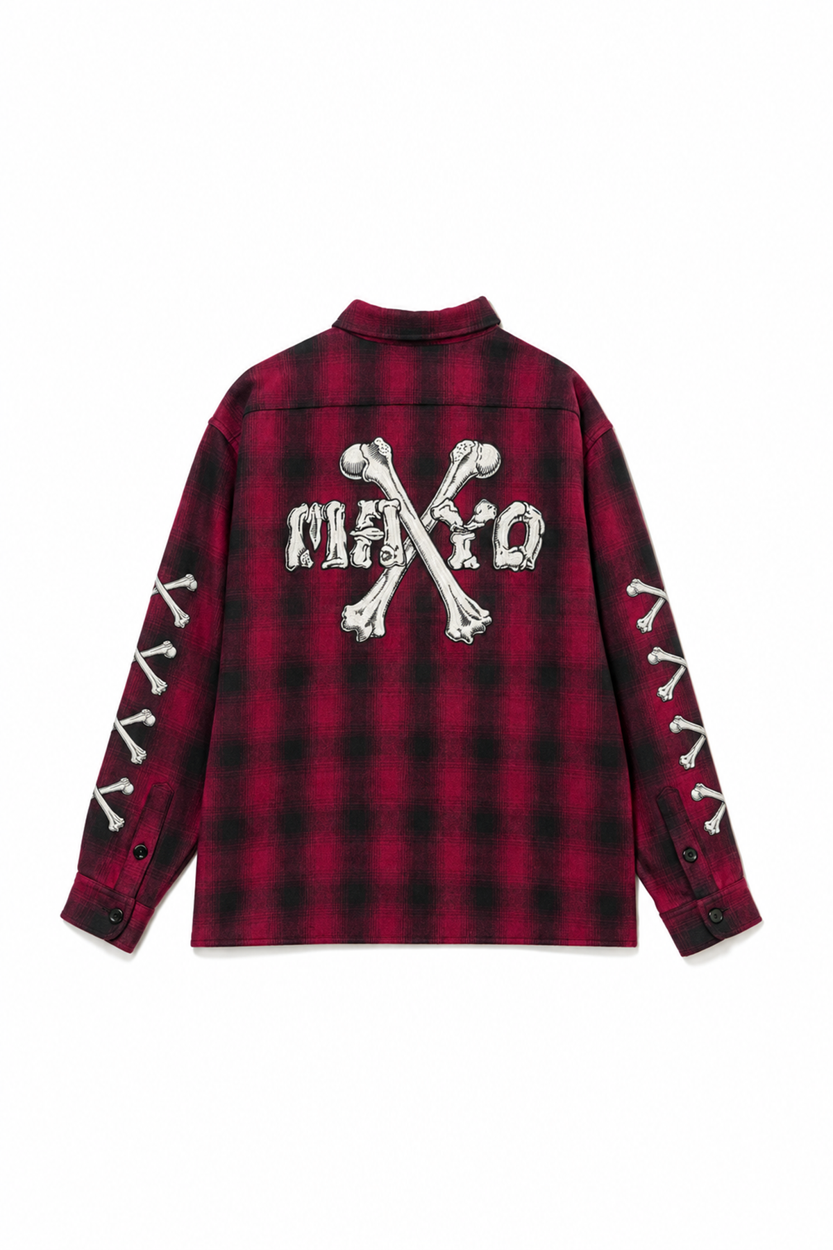 MAYO CROSS BORN EMBROIDERY LONG SLEEVED CHECK SHIRT