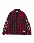 MAYO CROSS BORN EMBROIDERY LONG SLEEVED CHECK SHIRT