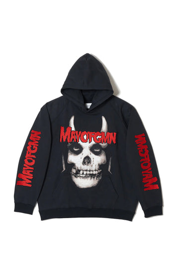 MAYO FGMN Embroidery Hoodie - BLACK