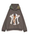 MAYO JESUS Embroidery Hoodie - GRAY