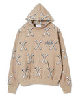 MAYO CROSS BONES Embroidery Hoodie - BEIGE