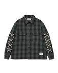 MAYO CROSS BORN EMBROIDERY LONG SLEEVED CHECK SHIRT