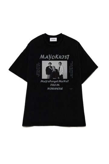 【予約販売】MAYO × KRIST PHOTO MESSAGES PRINT SHORT SLEEVE TEE - BLACK