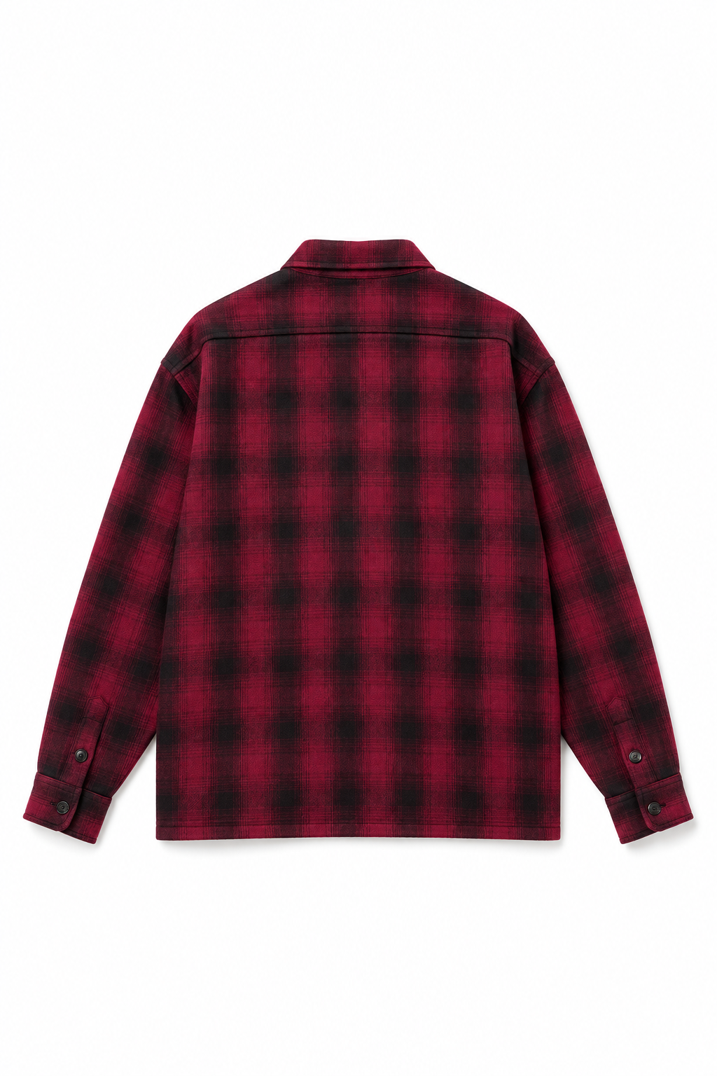 PLAIN LONG SLEEVED CHECK SHIRT