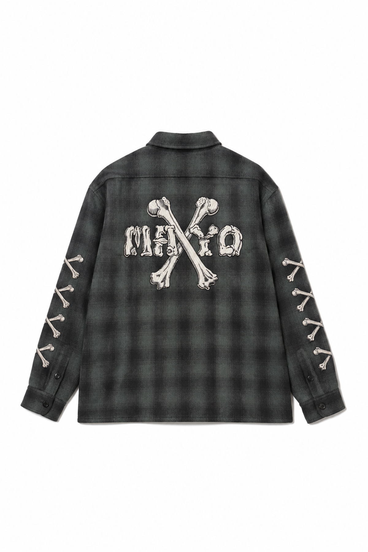MAYO CROSS BORN EMBROIDERY LONG SLEEVED CHECK SHIRT