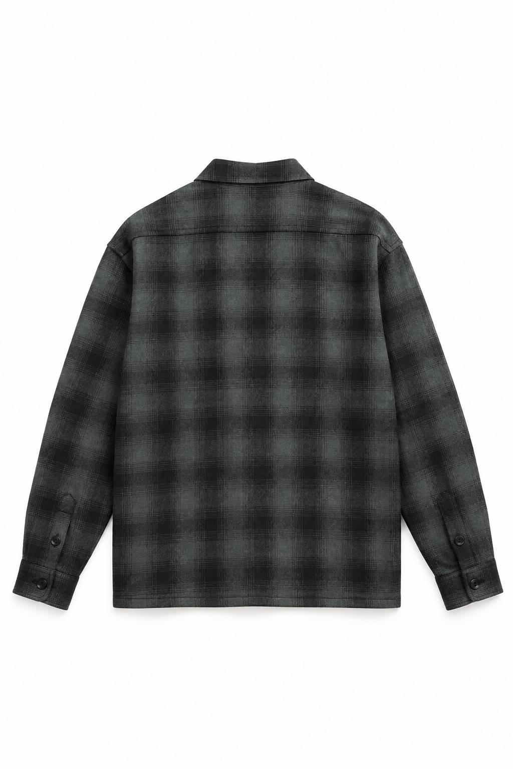 PLAIN LONG SLEEVED CHECK SHIRT