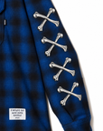 MAYO CROSS BORN EMBROIDERY LONG SLEEVED CHECK SHIRT