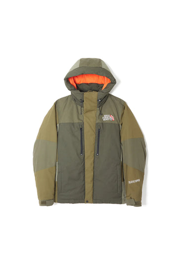 MAYO FORGET ME NOT Embroidery Down Jacket - OLIVE