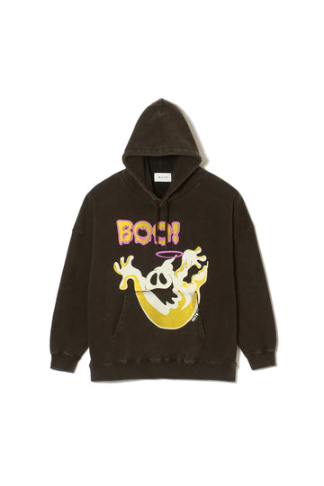 【HALLOWEEN LIMITED】PEEK A BOO PRINT Hoodie - FADE BLACK